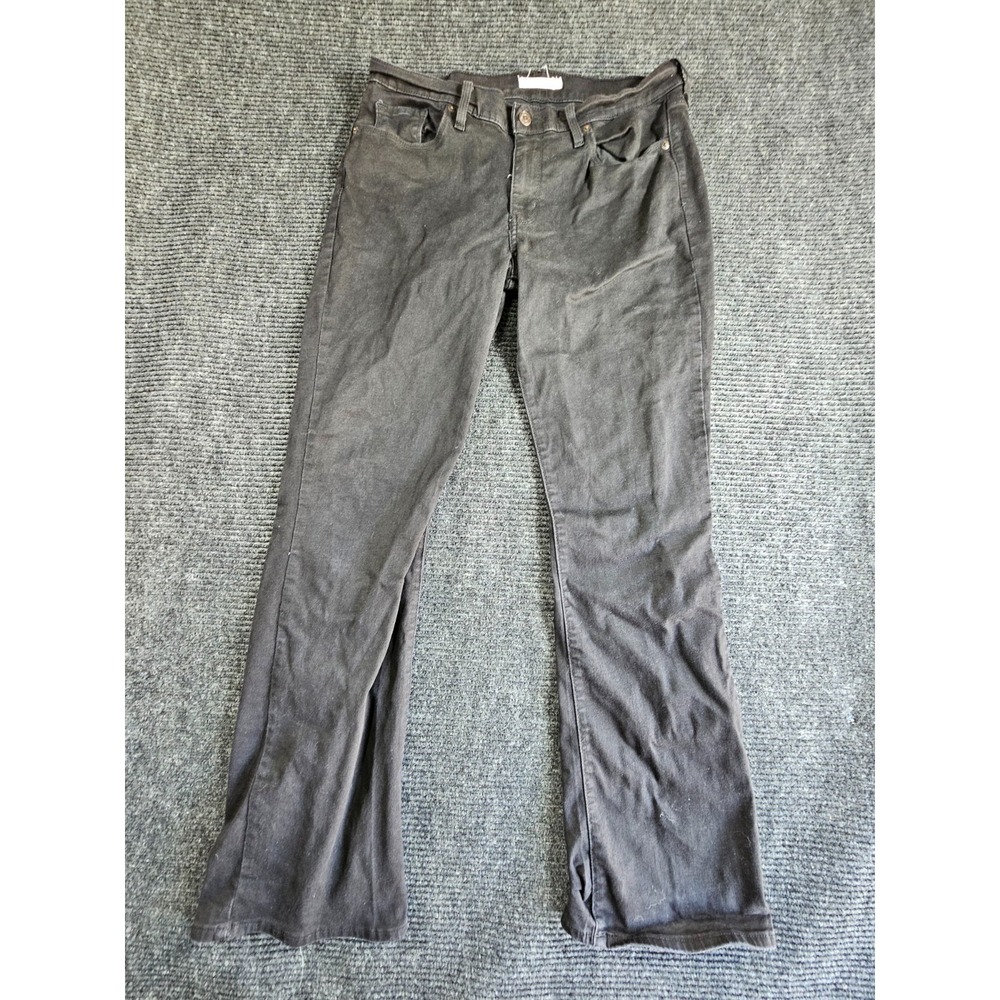 Levi's Jeans Womens 14 Black Denim Cowgirl 5-Pocket Classic Fit Bootcut Leg